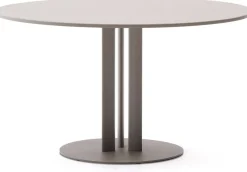 Tuintafels-Kave Home Sedalis Ronde Tuintafel Taupe