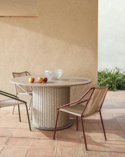 Tuintafels-Kave Home Sedalis Tuintafel Taupe