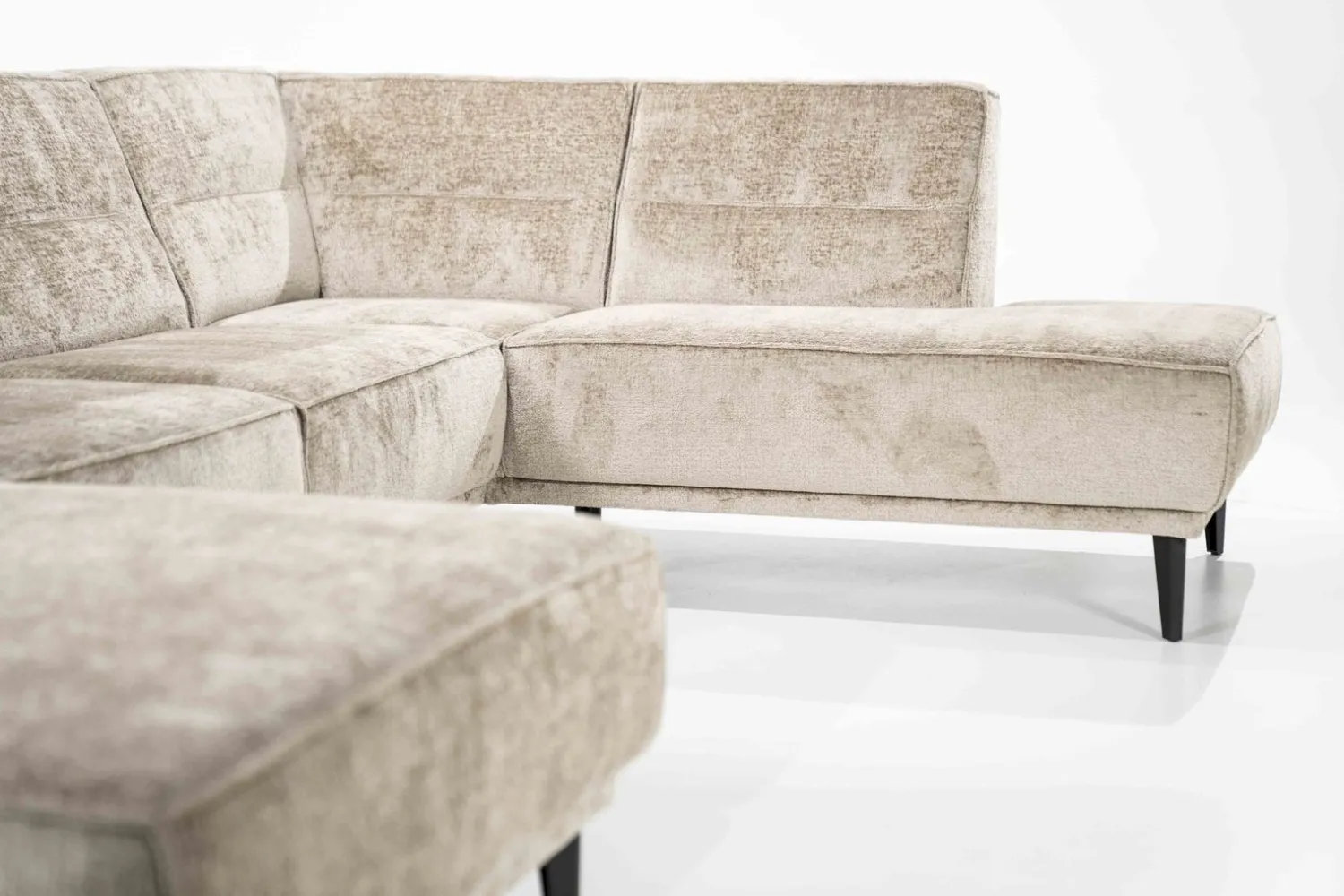 U-Banken|Elementenbanken-Sevn Sef Hoekbank Beige. Naturel