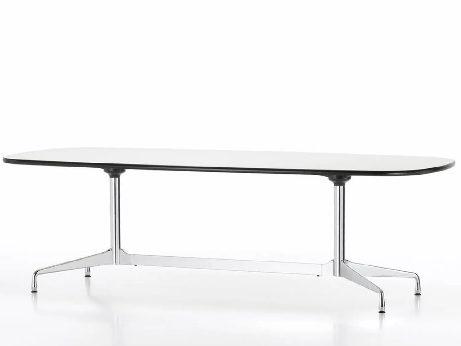 Houten Eettafels-Vitra Segmented Eettafel Bruin