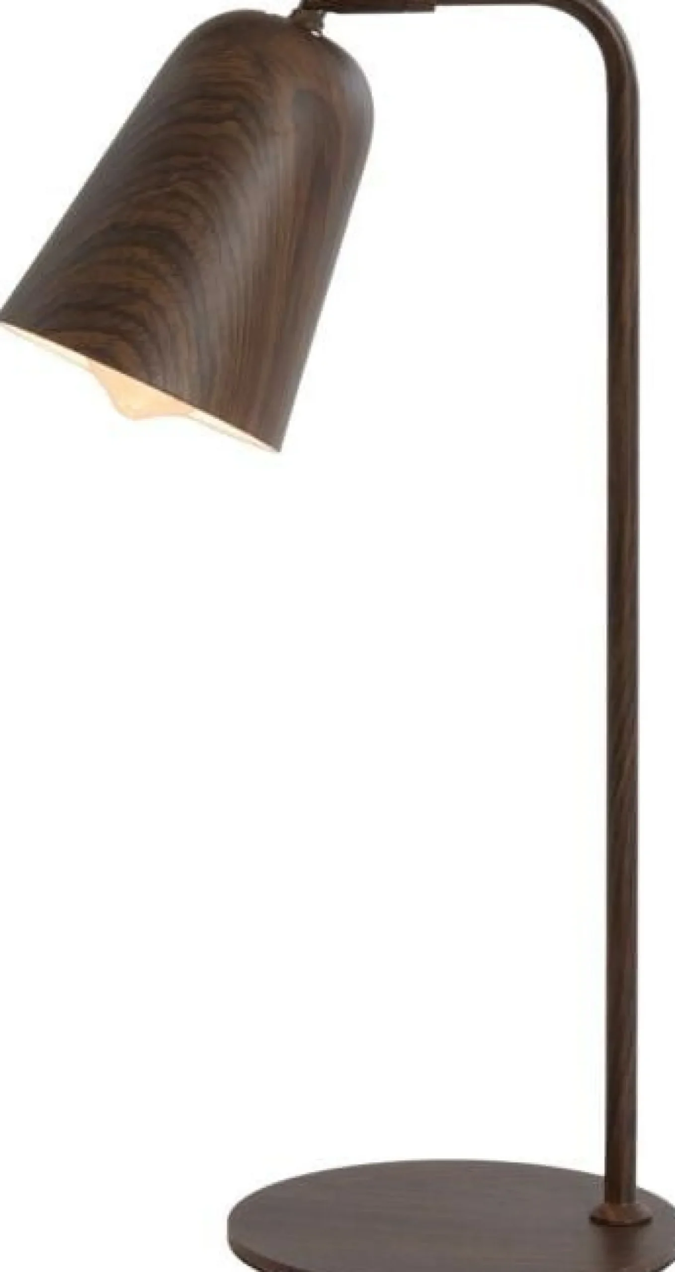 Moderne Tafellampen|Tafellampen-Trendhopper Selamo Tafellamp Houtprint Donkerbruin