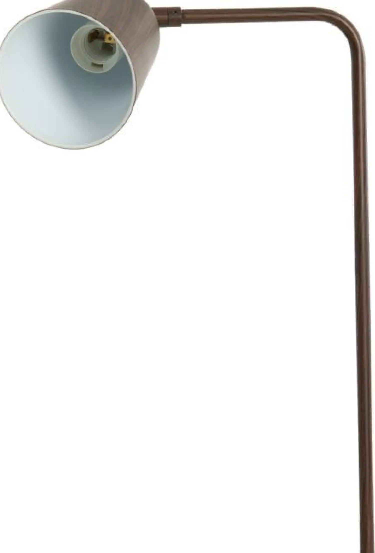 Moderne Vloerlampen|Vloerlampen-Trendhopper Selamo Vloerlamp Houtprint Donkerbruin