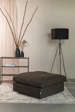 Hockers|Poefs-Zuiver Sense Hocker Espresso