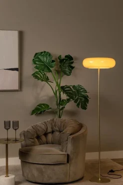 Vloerlampen|Vloerlampen-Lucide Sentino Vloerlamp Taupe
