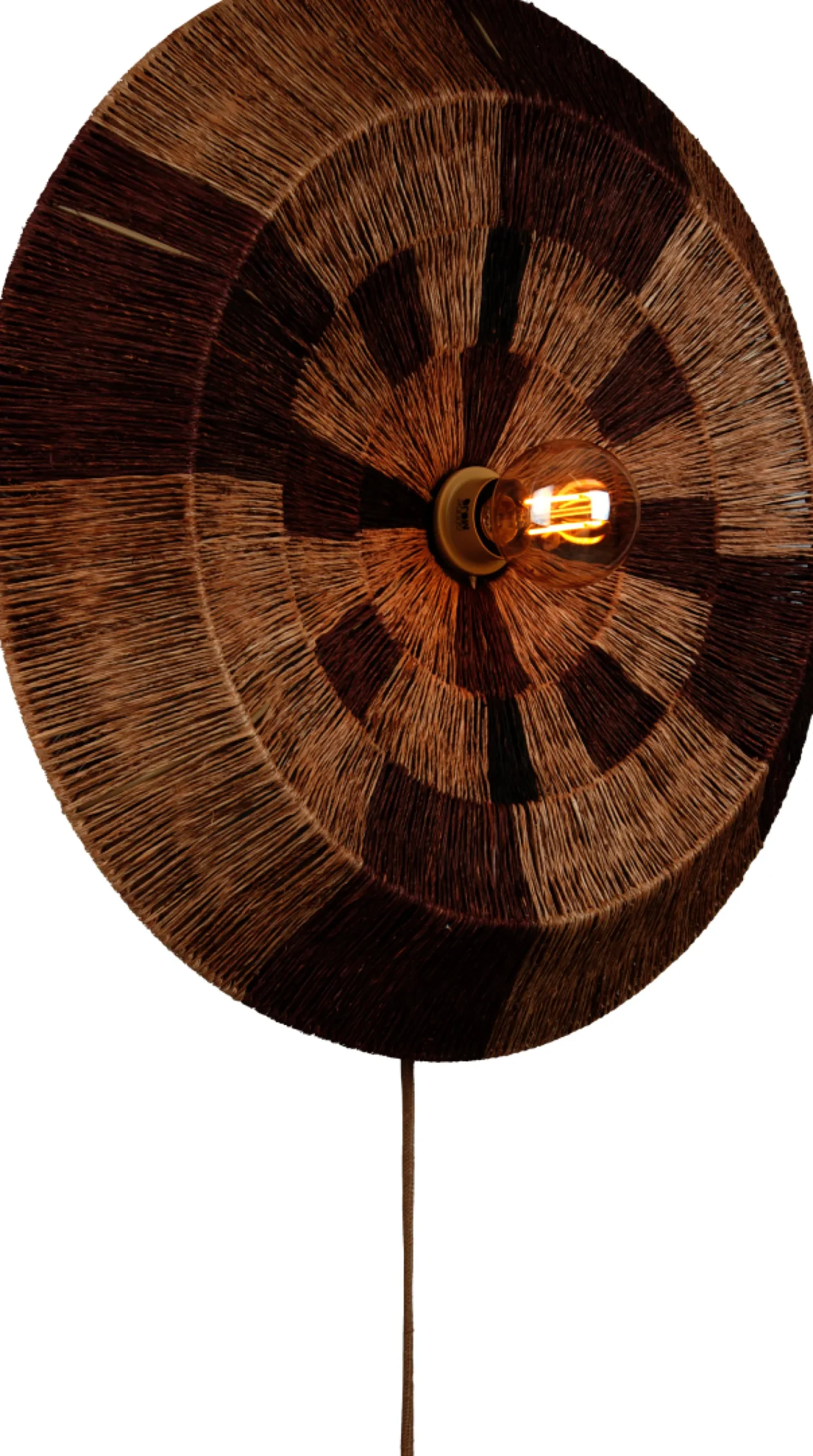 Wandlampen|Wandlampen-Good&Mojo Serengeti L Wandlamp Brown, Natural