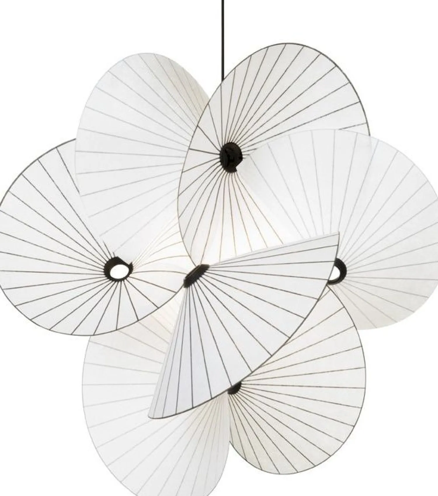 Design Hanglampen|Design Hanglampen-Moooi Serpentine Hanglamp Wit, Zwart