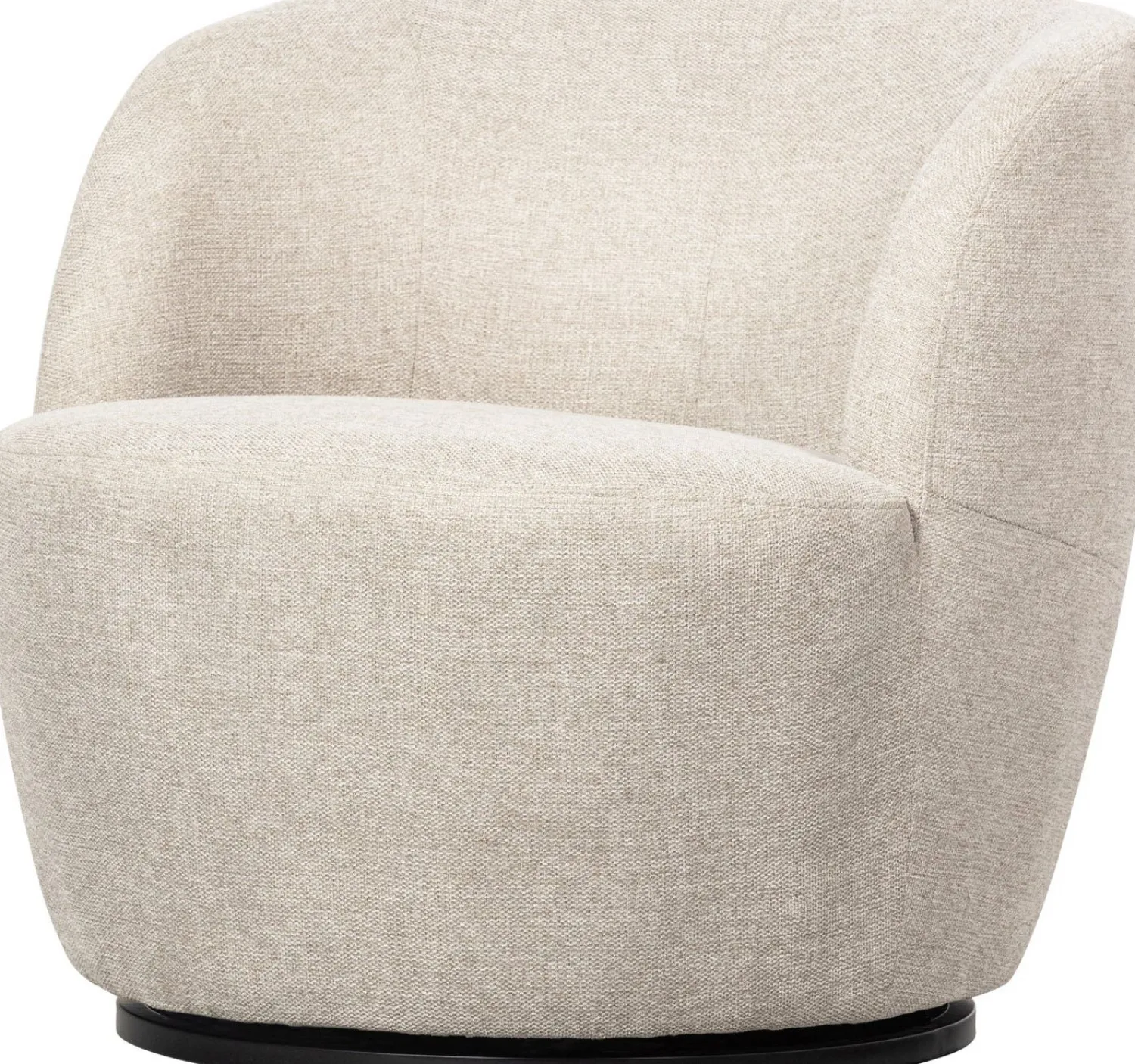 Draaifauteuils-WOOOD Serra Draaifauteuil Off White
