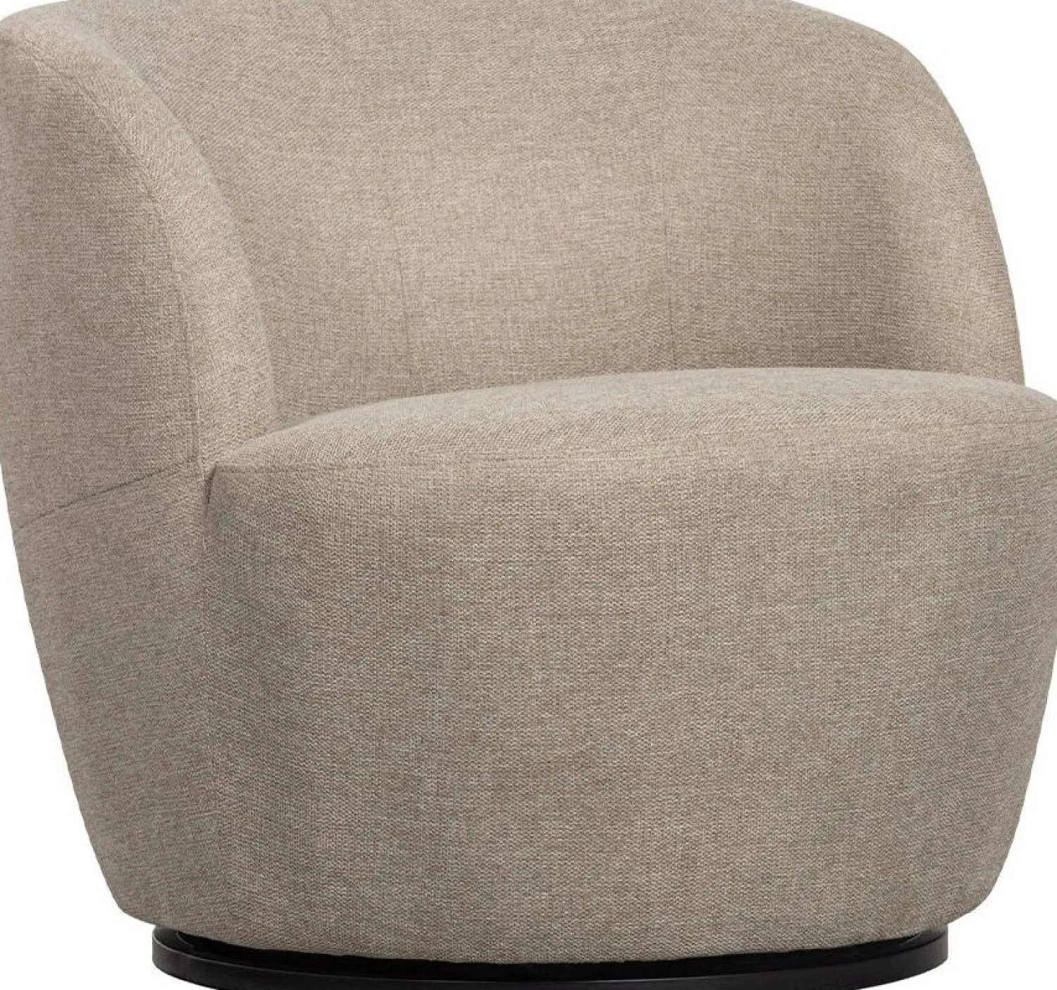 Draaifauteuils-WOOOD Serra Draaifauteuil Sand
