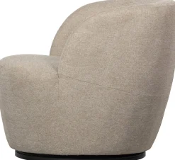 Draaifauteuils-WOOOD Serra Draaifauteuil Sand