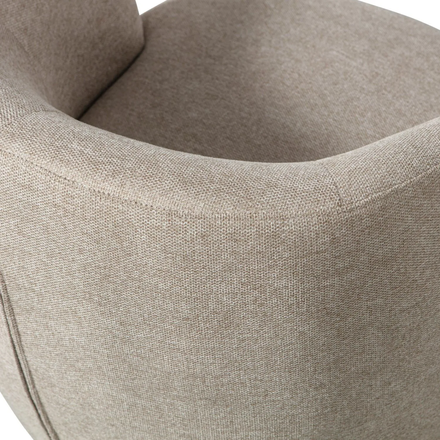 Draaifauteuils-WOOOD Serra Draaifauteuil Sand