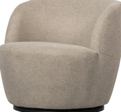 Draaifauteuils-WOOOD Serra Draaifauteuil Sand
