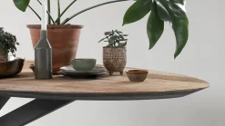 Houten Eettafels|Ovale Eettafels-DTP Home Shape Ovaal Eettafel Bruin