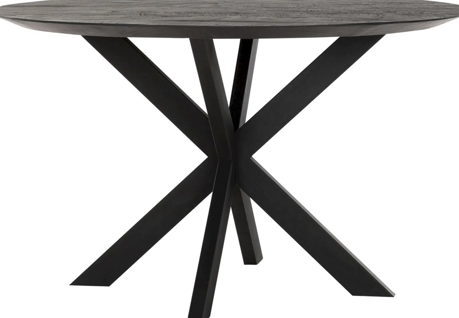 Houten Eettafels|Ronde Eettafels-DTP Home Shape Rond Eettafel Zwart