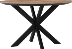 Houten Eettafels|Ronde Eettafels-DTP Home Shape Rond Eettafel Bruin