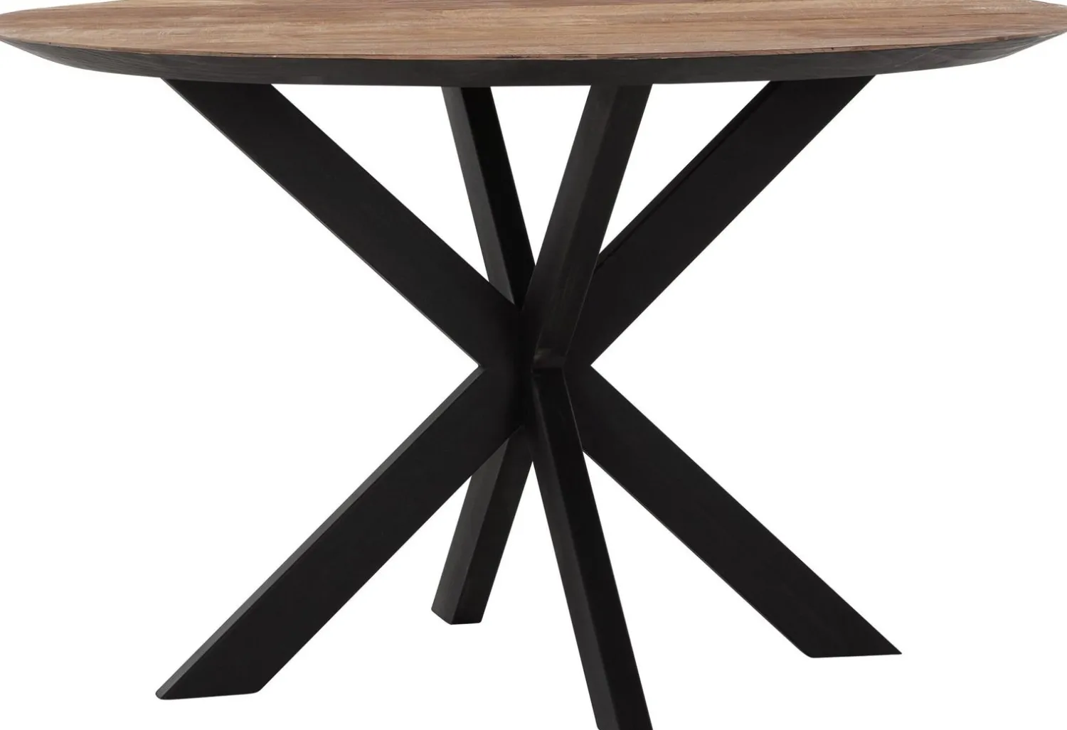 Houten Eettafels|Ronde Eettafels-DTP Home Shape Rond Eettafel Bruin