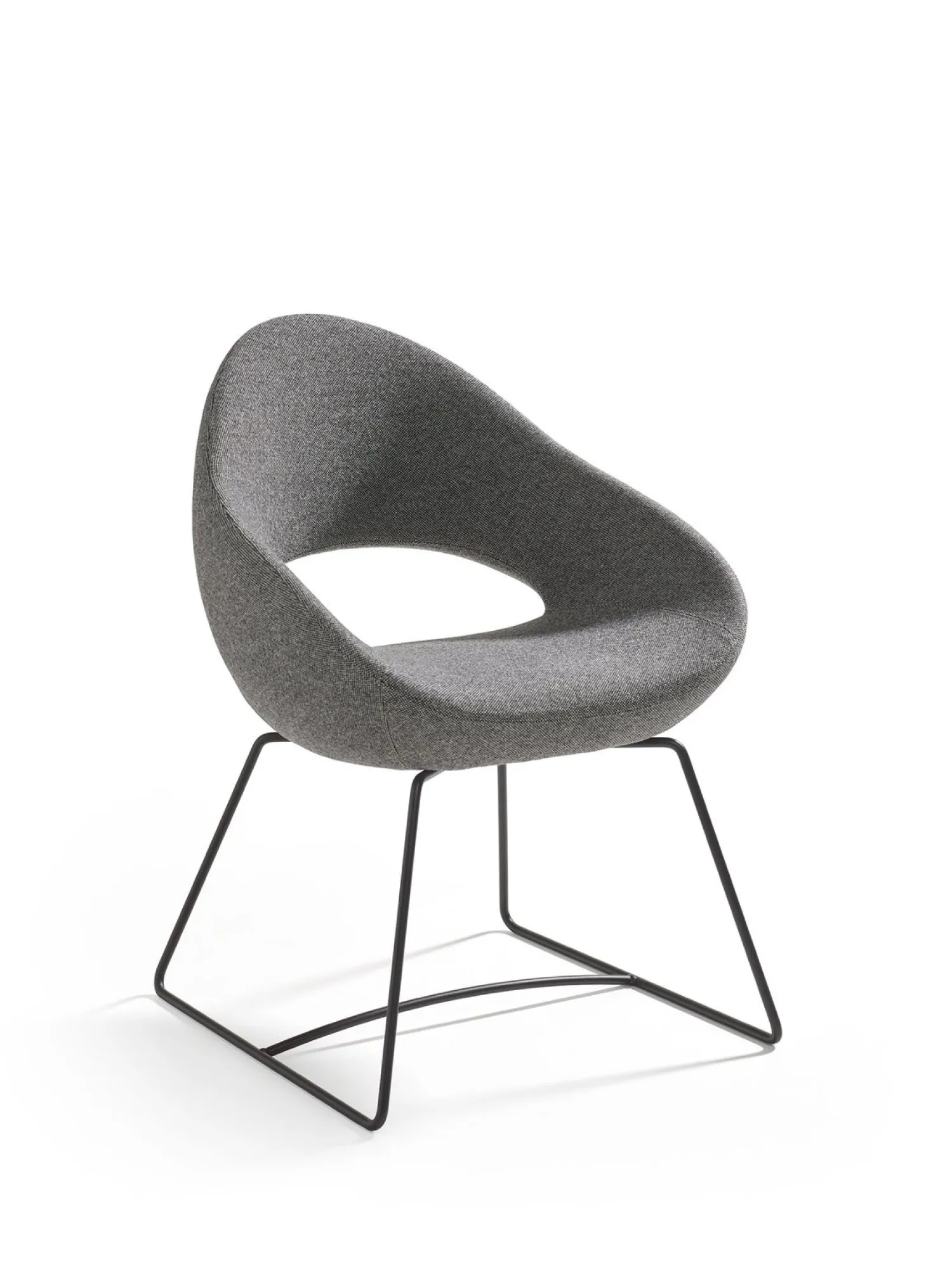 Eetkamerstoelen Met Armleuning|Design Stoelen-Artifort Shark Eetkamerstoel Grijs