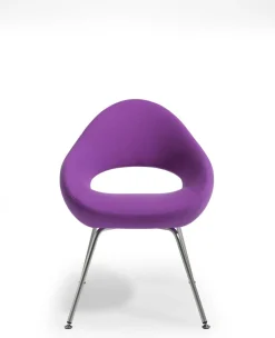 Eetkamerstoelen Met Armleuning|Design Stoelen-Artifort Shark Eetkamerstoel Grijs