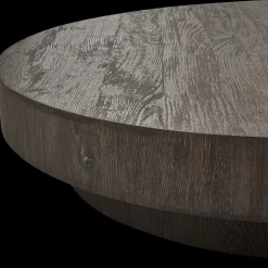 Ronde Salontafels-vtwonen Shield Too Salontafel Dark Brown