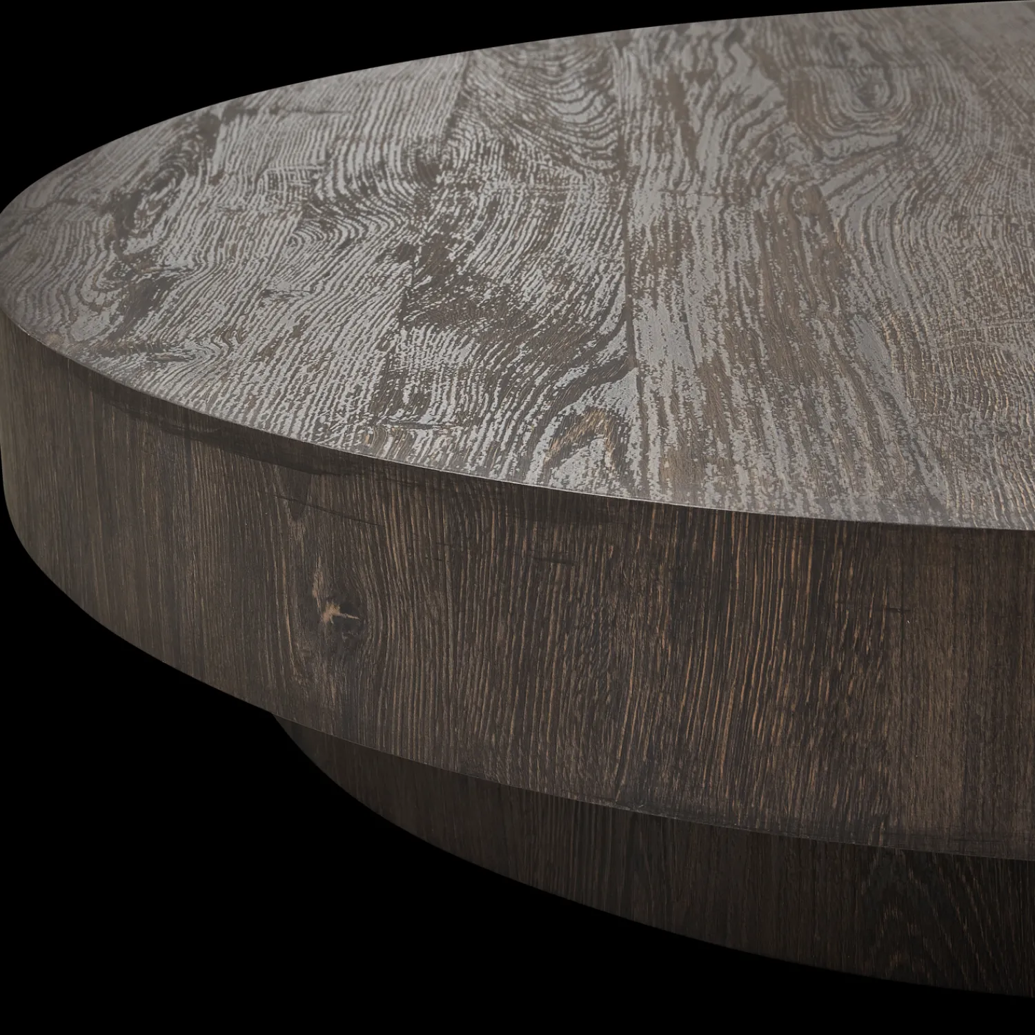 Ronde Salontafels-vtwonen Shield Too Salontafel Dark Brown