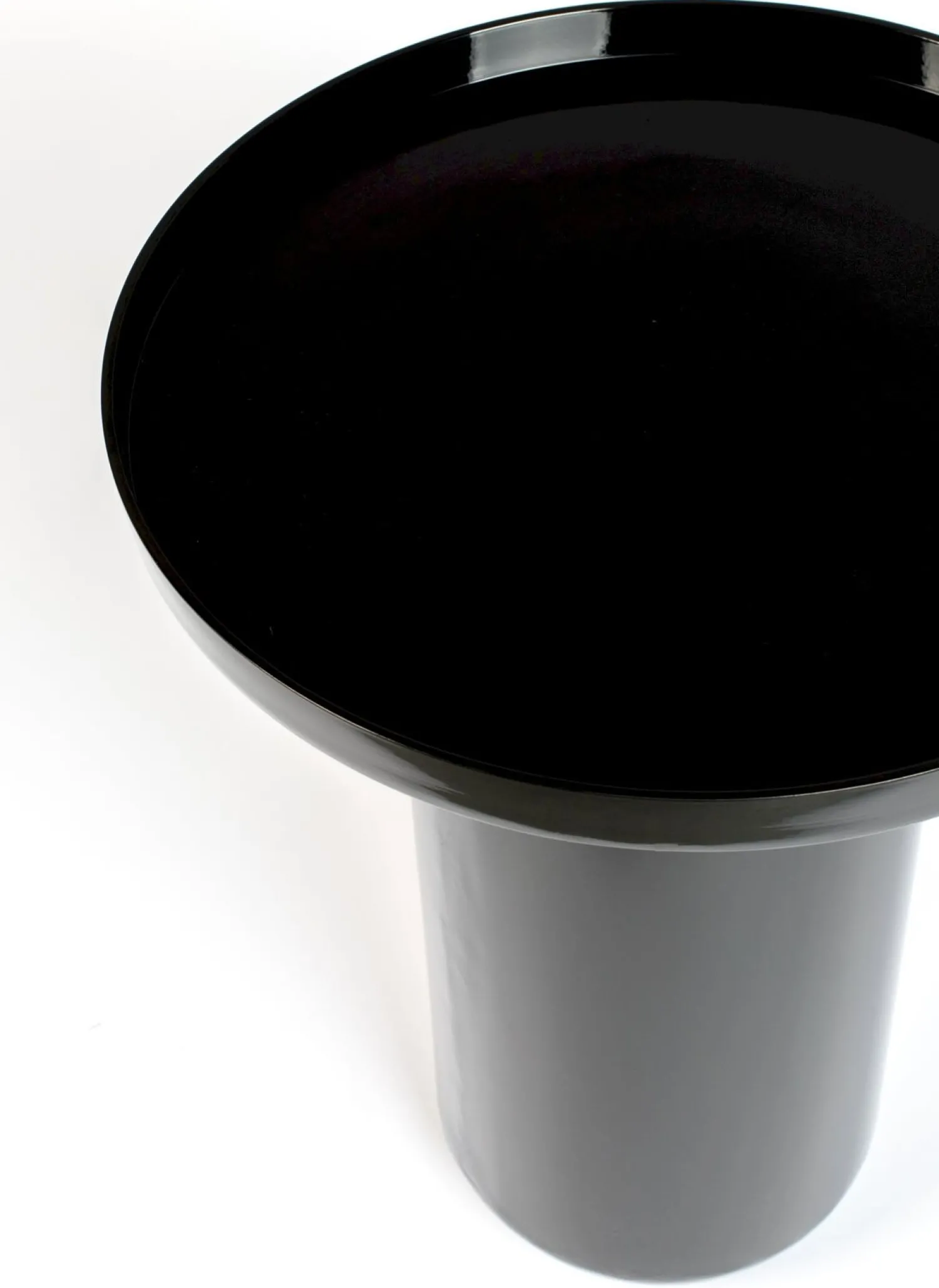 Ronde Bijzettafels-Zuiver Shiny Bomb Bijzettafel Zwart