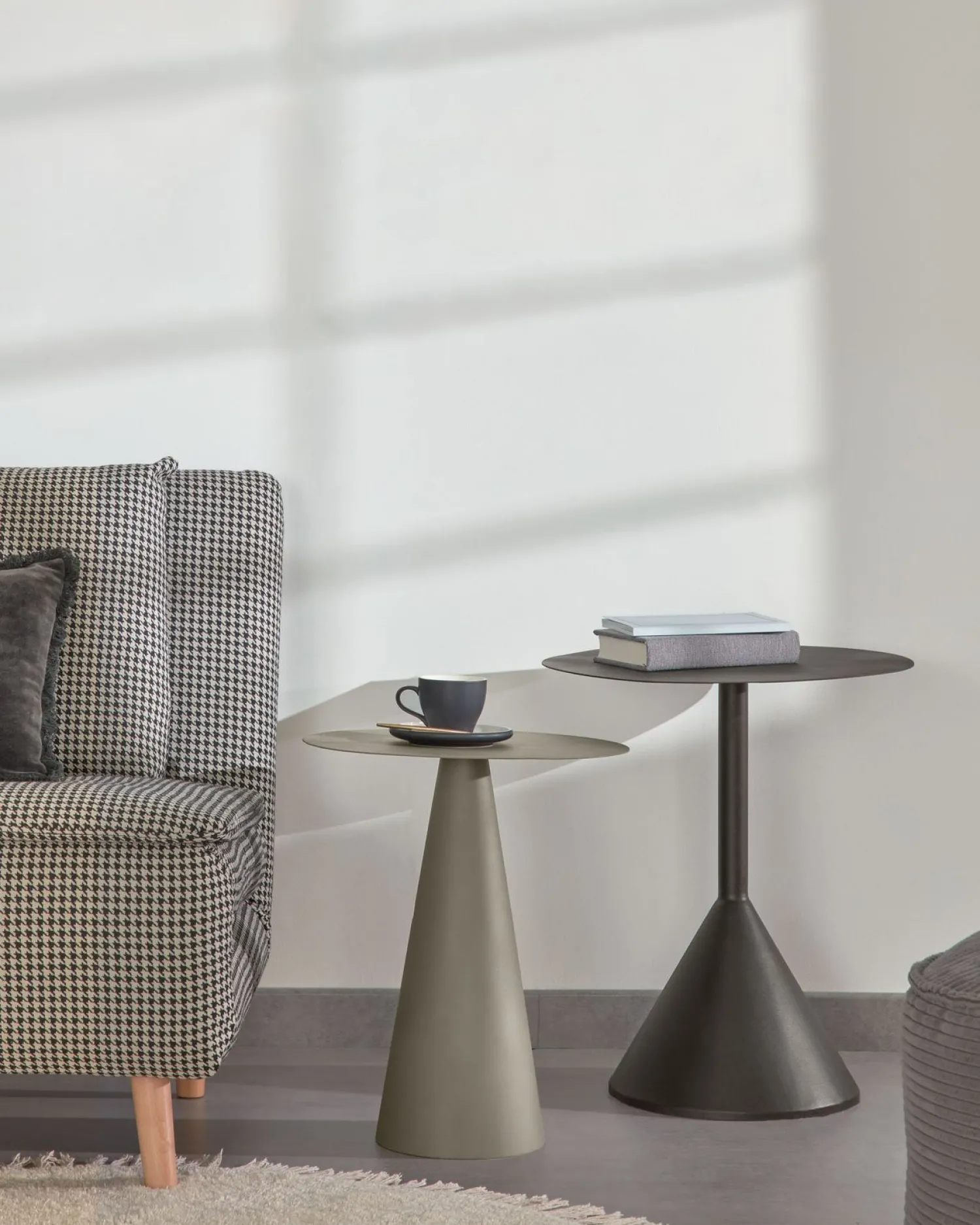 Ronde Bijzettafels-Kave Home Shirel Bijzettafel Groen