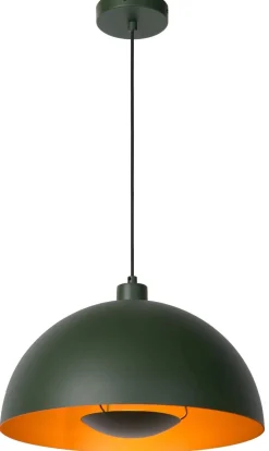Hanglampen|Hanglampen-Lucide Siemon Hanglamp Groen, Goud