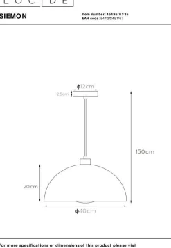 Hanglampen|Hanglampen-Lucide Siemon Hanglamp Blauw, Goud