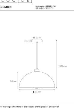 Hanglampen|Hanglampen-Lucide Siemon Hanglamp Okergeel, Goud
