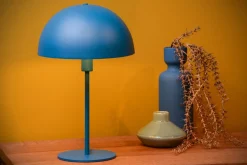 Tafellampen|Tafellampen-Lucide Siemon Tafellamp Blauw, Goud