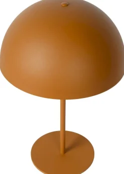 Moderne Tafellampen|Tafellampen-Lucide Siemon Tafellamp Okergeel, Goud