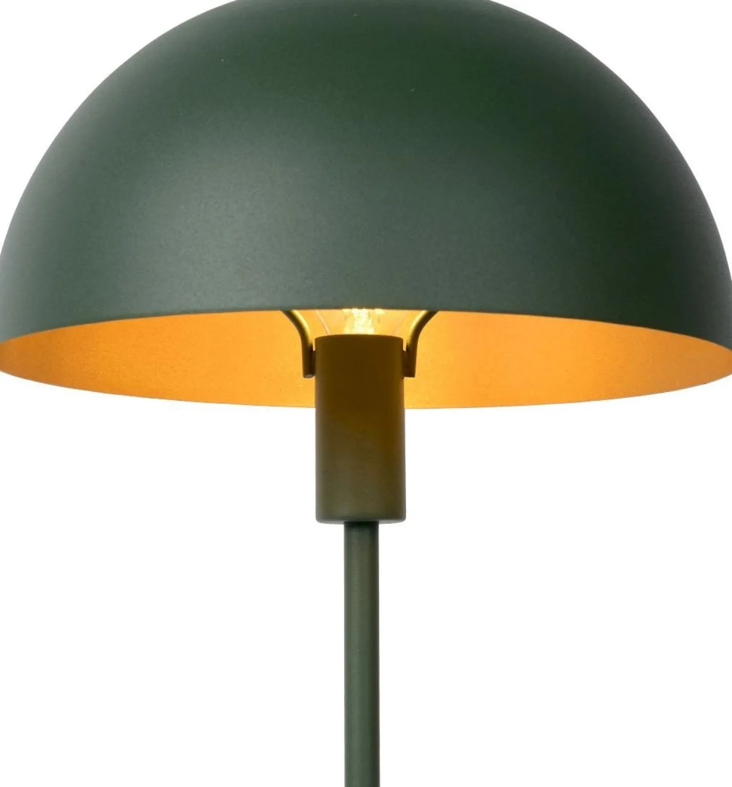 Moderne Tafellampen|Tafellampen-Lucide Siemon Tafellamp Groen, Goud