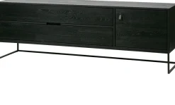 Tv-Meubels-WOOOD Silas Breed Tv-meubel Black Night