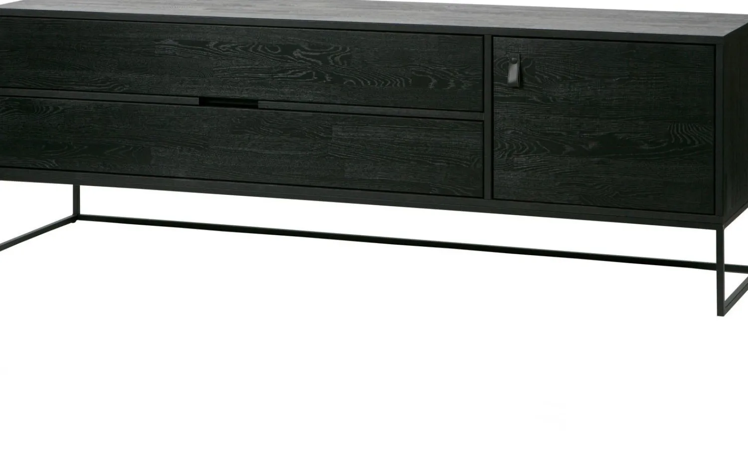 Tv-Meubels-WOOOD Silas Breed Tv-meubel Black Night