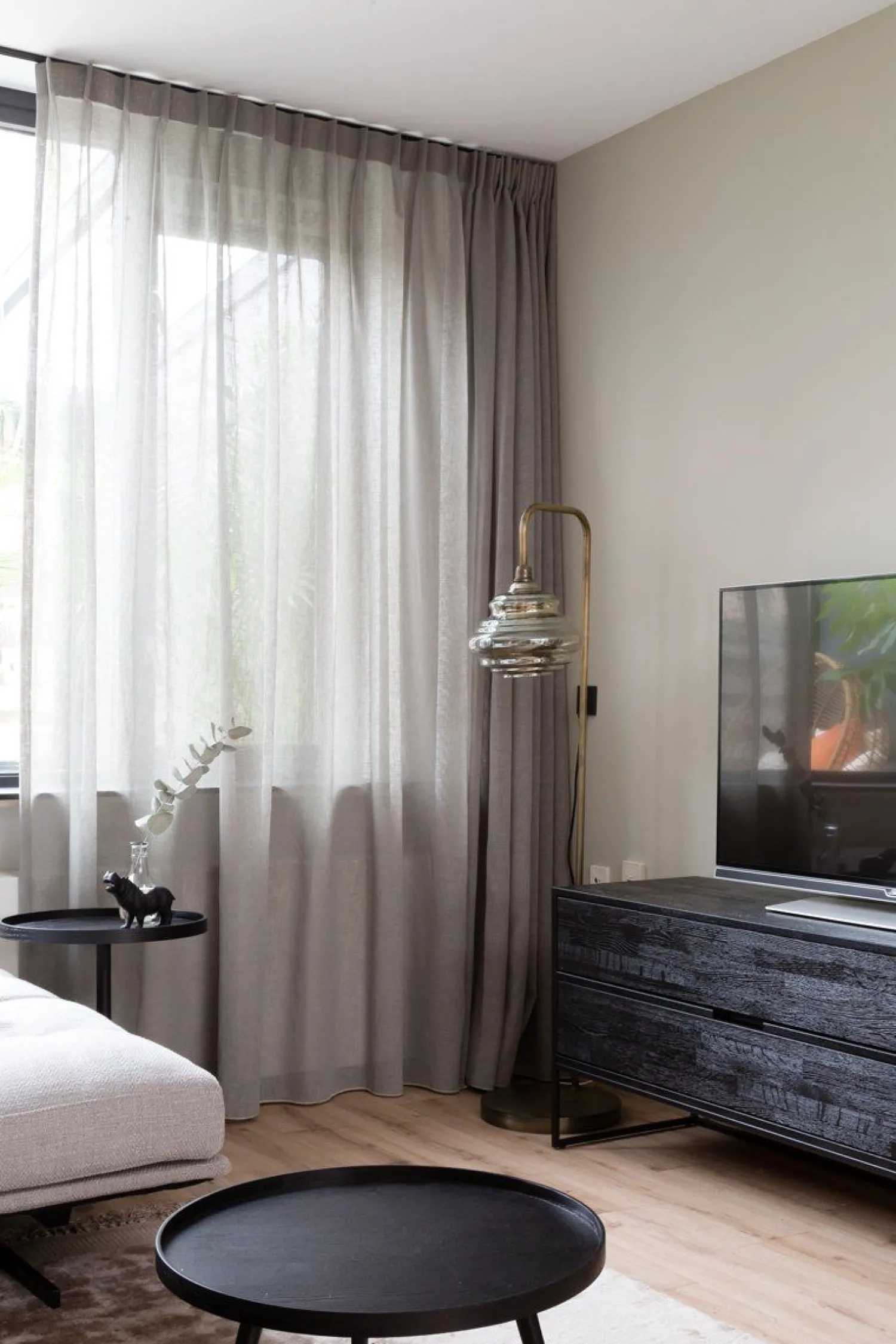 Tv-Meubels-WOOOD Silas Breed Tv-meubel Black Night