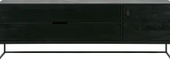 Tv-Meubels-WOOOD Silas Breed Tv-meubel Black Night