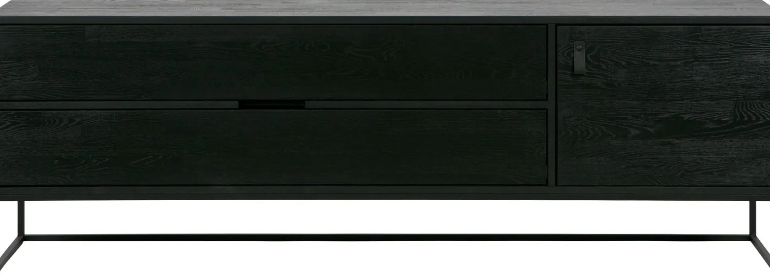 Tv-Meubels-WOOOD Silas Breed Tv-meubel Black Night
