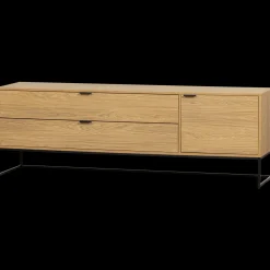 Tv-Meubels-WOOOD Silas Breed Tv-meubel Oak