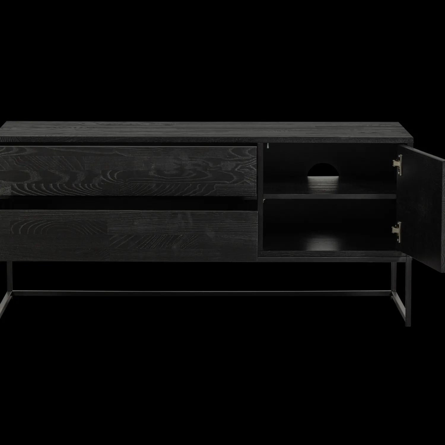Tv-Meubels-WOOOD Silas Tv-meubel Blacknight