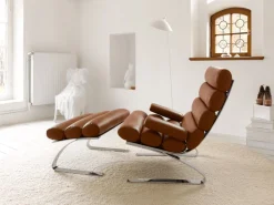 Leren Fauteuils|Design Fauteuils-COR Sinus Fauteuil Bruin