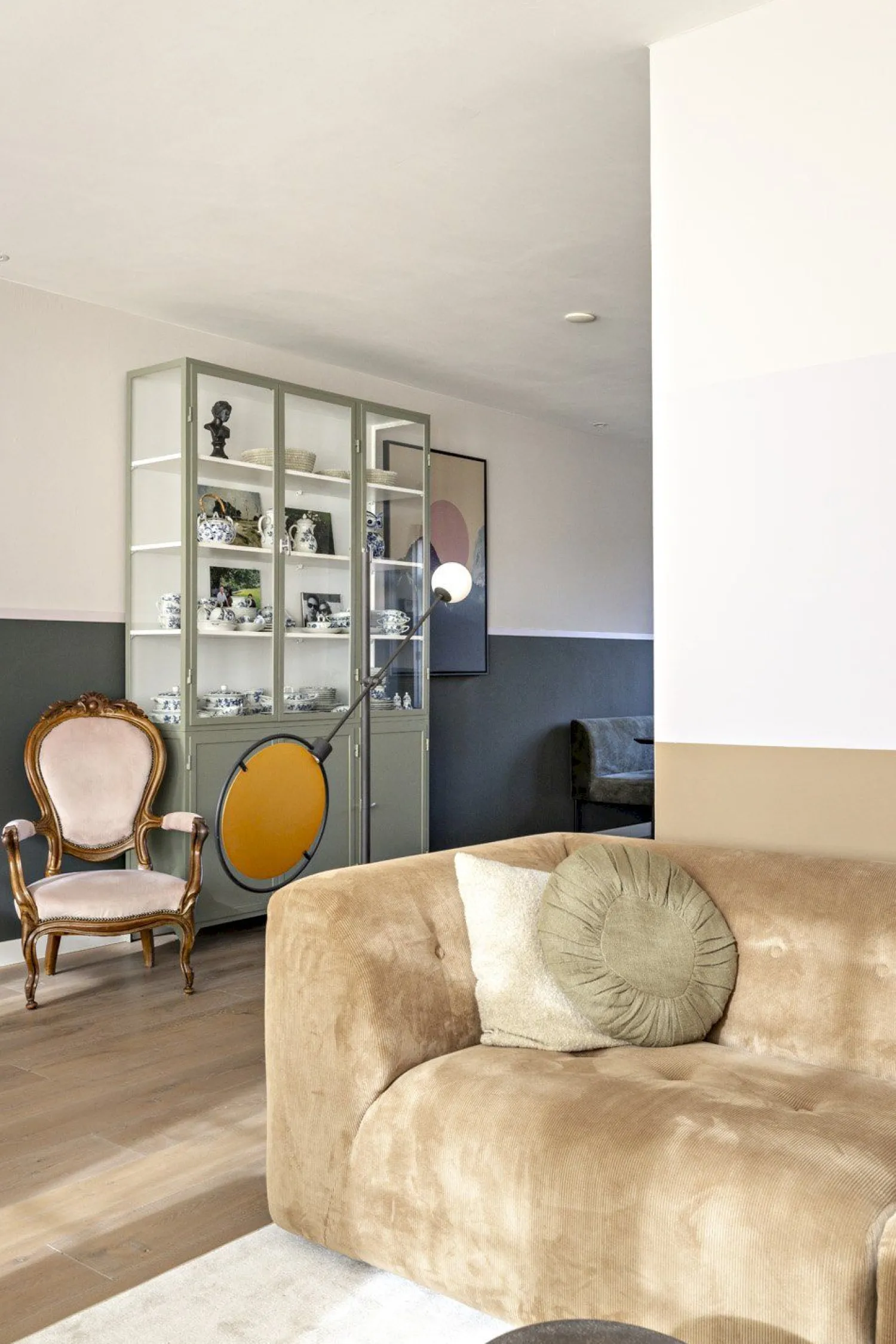 Design Vloerlampen|Vloerlampen-Zuiver Sirius Vloerlamp Zwart, Goud