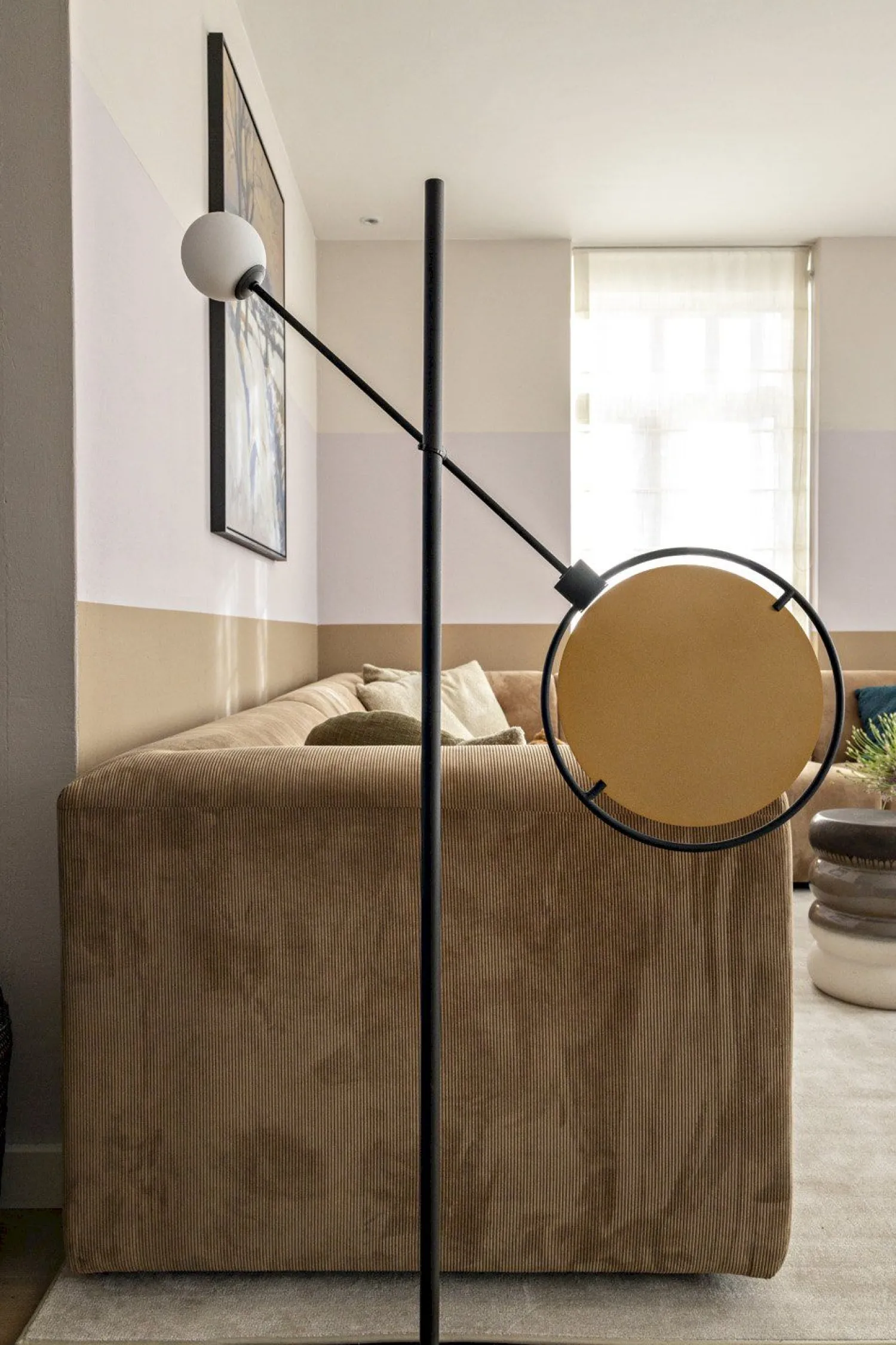 Design Vloerlampen|Vloerlampen-Zuiver Sirius Vloerlamp Zwart, Goud