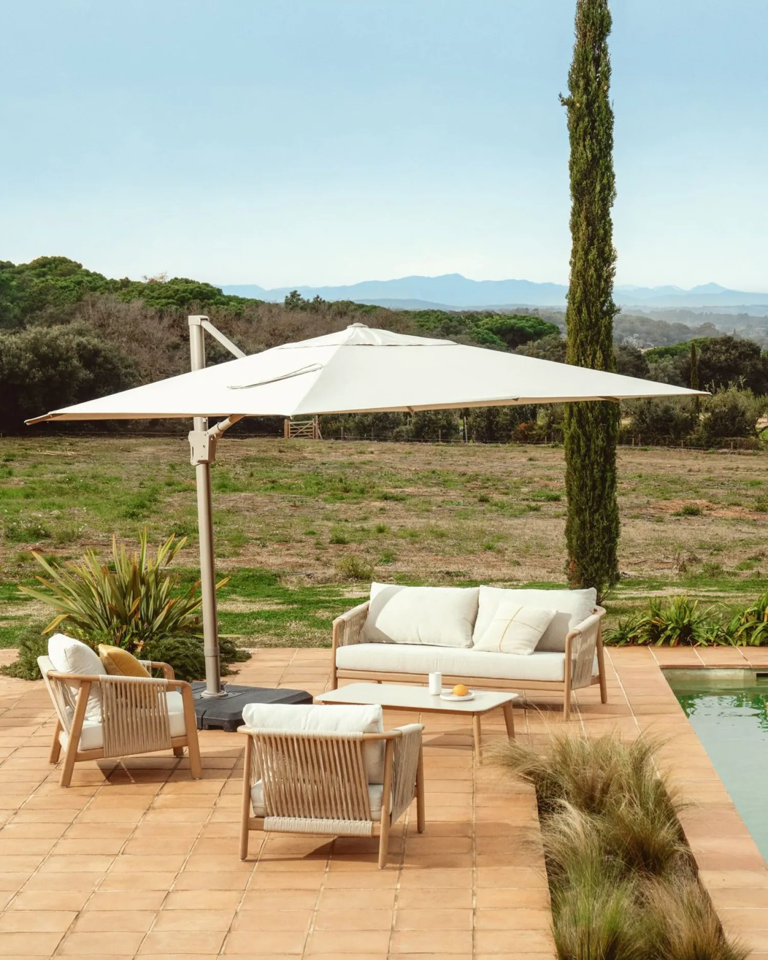 Loungesets-Kave Home Sirte Loungeset Ecru, Naturel