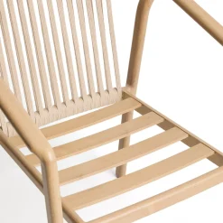 Tuinstoelen-Kave Home Sirte Tuinstoel Ecru, Naturel