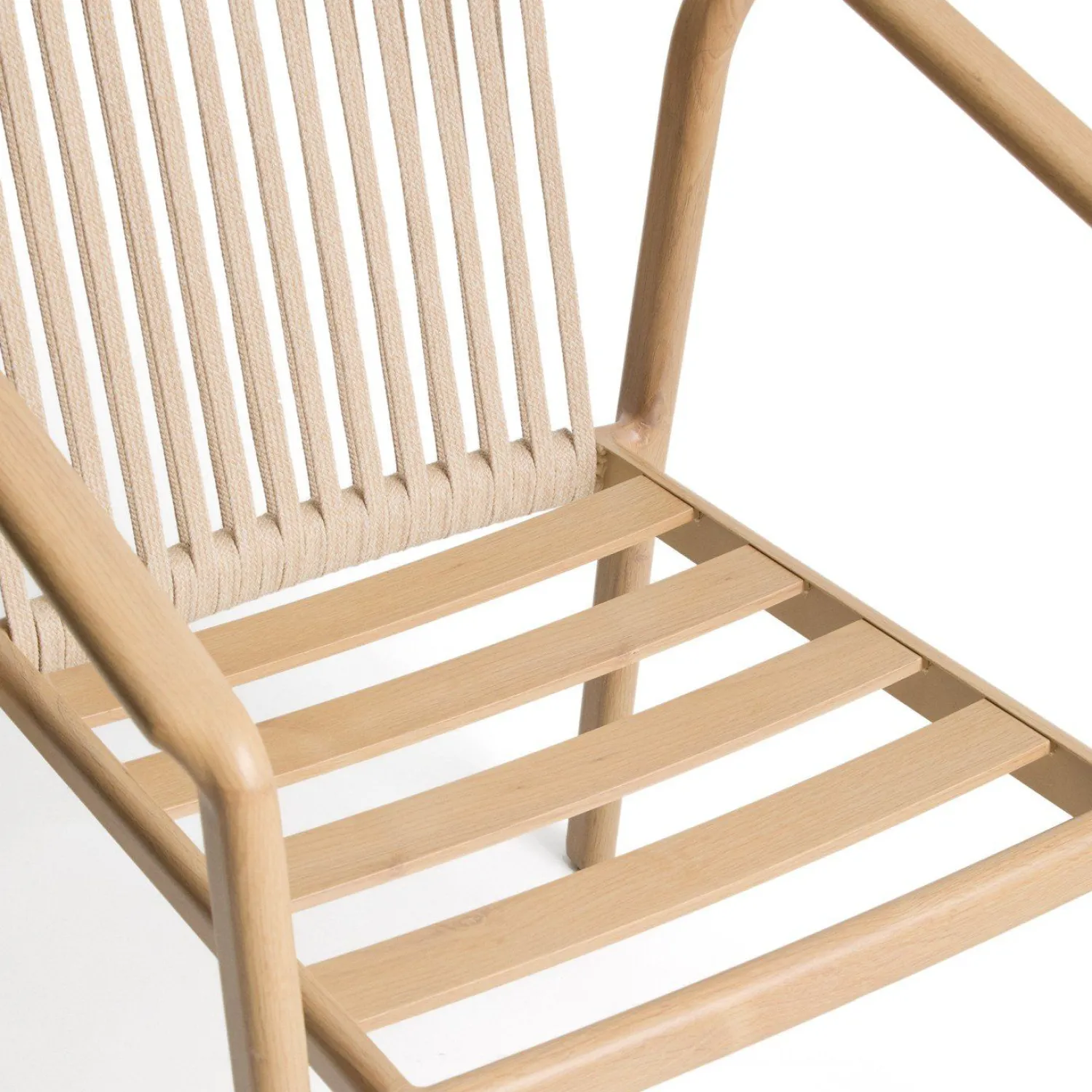Tuinstoelen-Kave Home Sirte Tuinstoel Ecru, Naturel