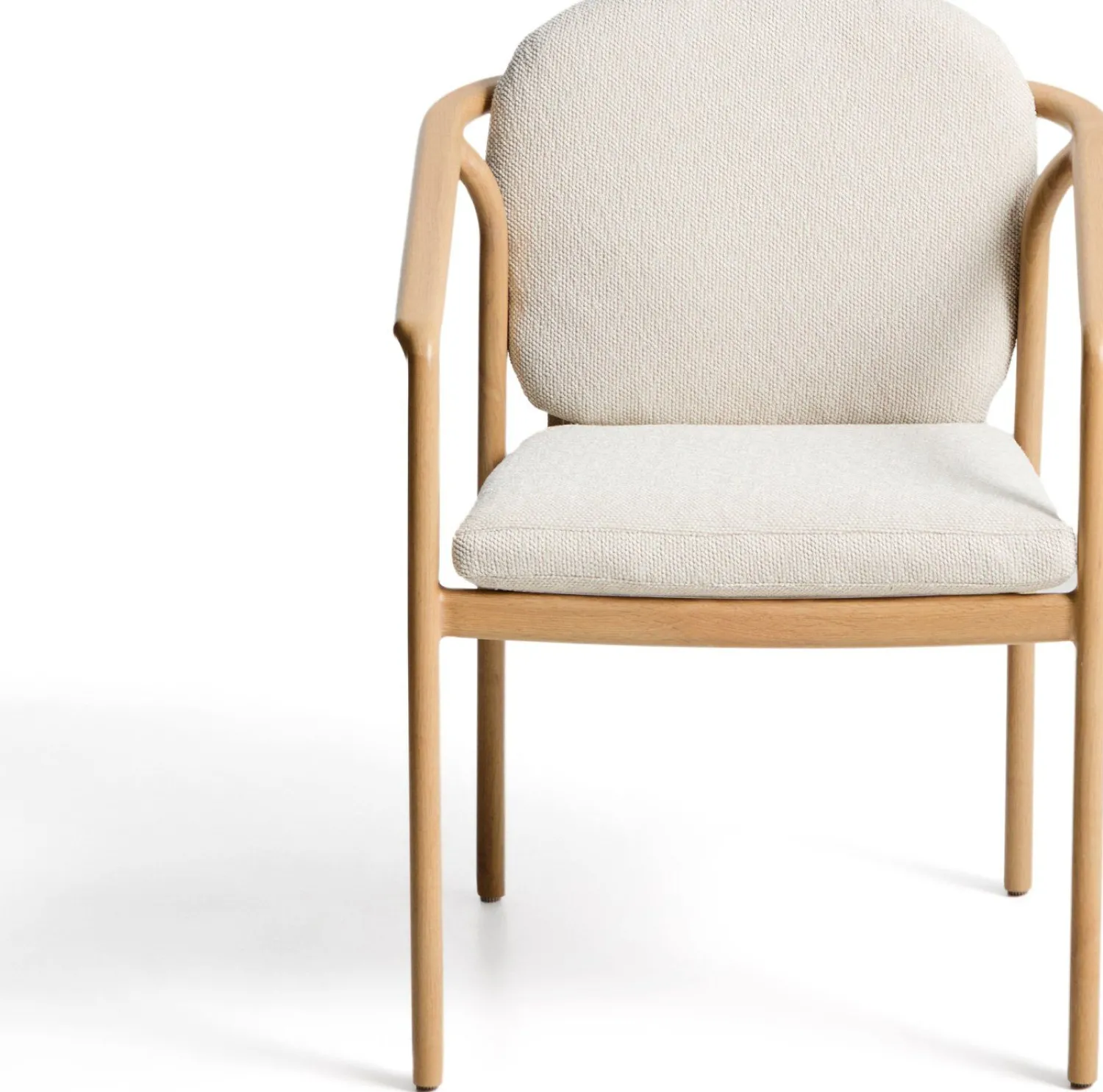 Tuinstoelen-Kave Home Sirte Tuinstoel Ecru, Naturel