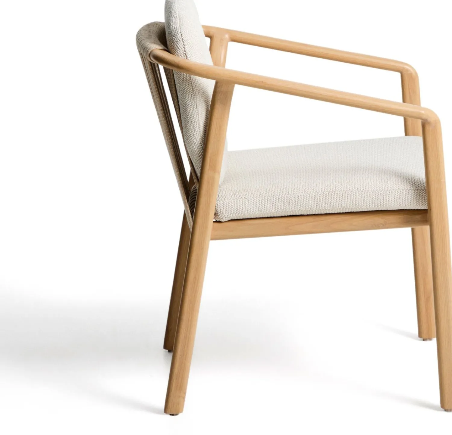 Tuinstoelen-Kave Home Sirte Tuinstoel Ecru, Naturel