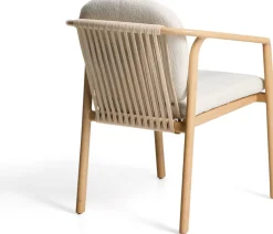 Tuinstoelen-Kave Home Sirte Tuinstoel Ecru, Naturel
