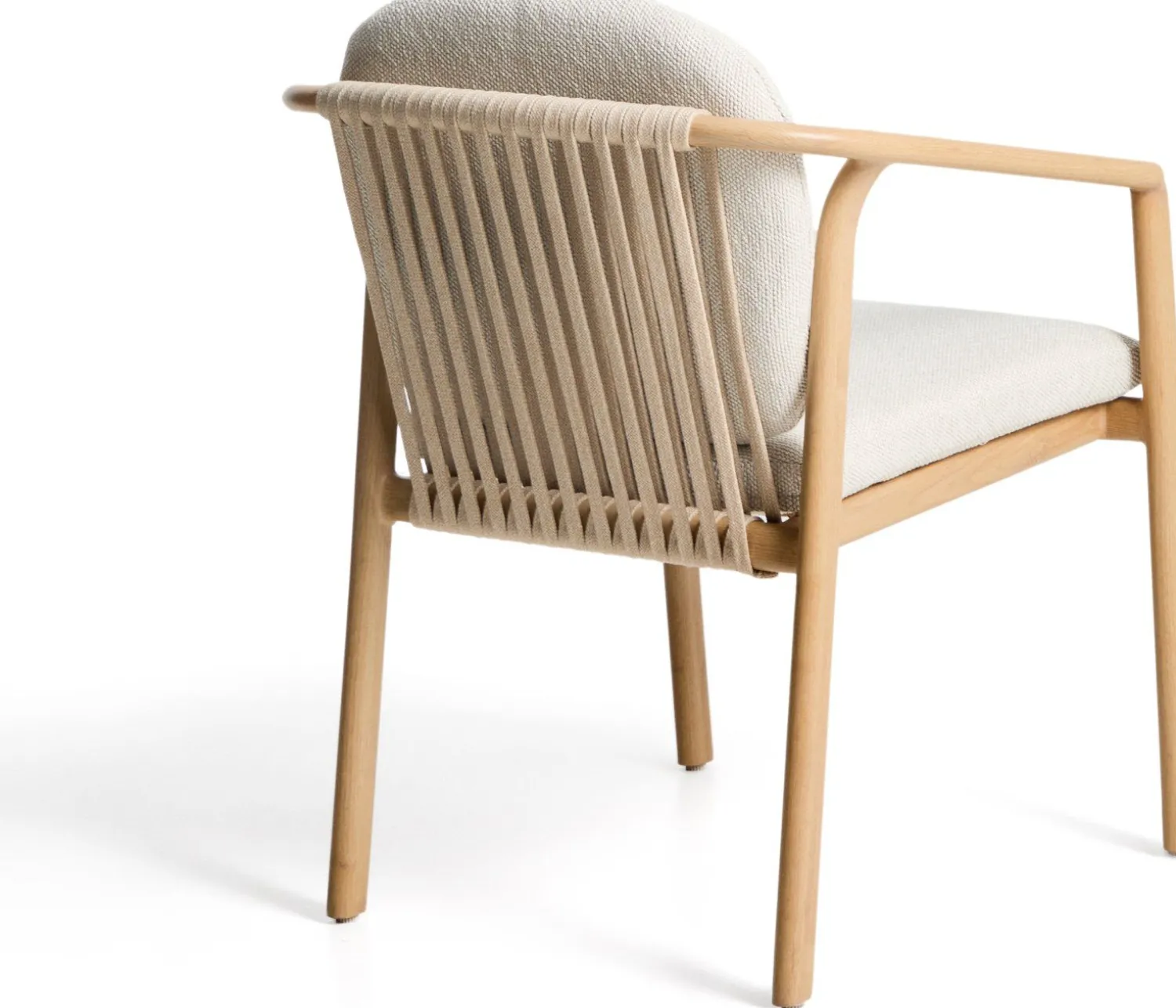 Tuinstoelen-Kave Home Sirte Tuinstoel Ecru, Naturel
