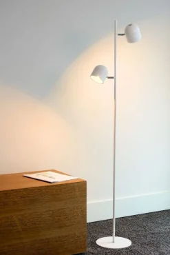 Vloerlampen|Vloerlampen-Lucide Skanska Vloerlamp Wit