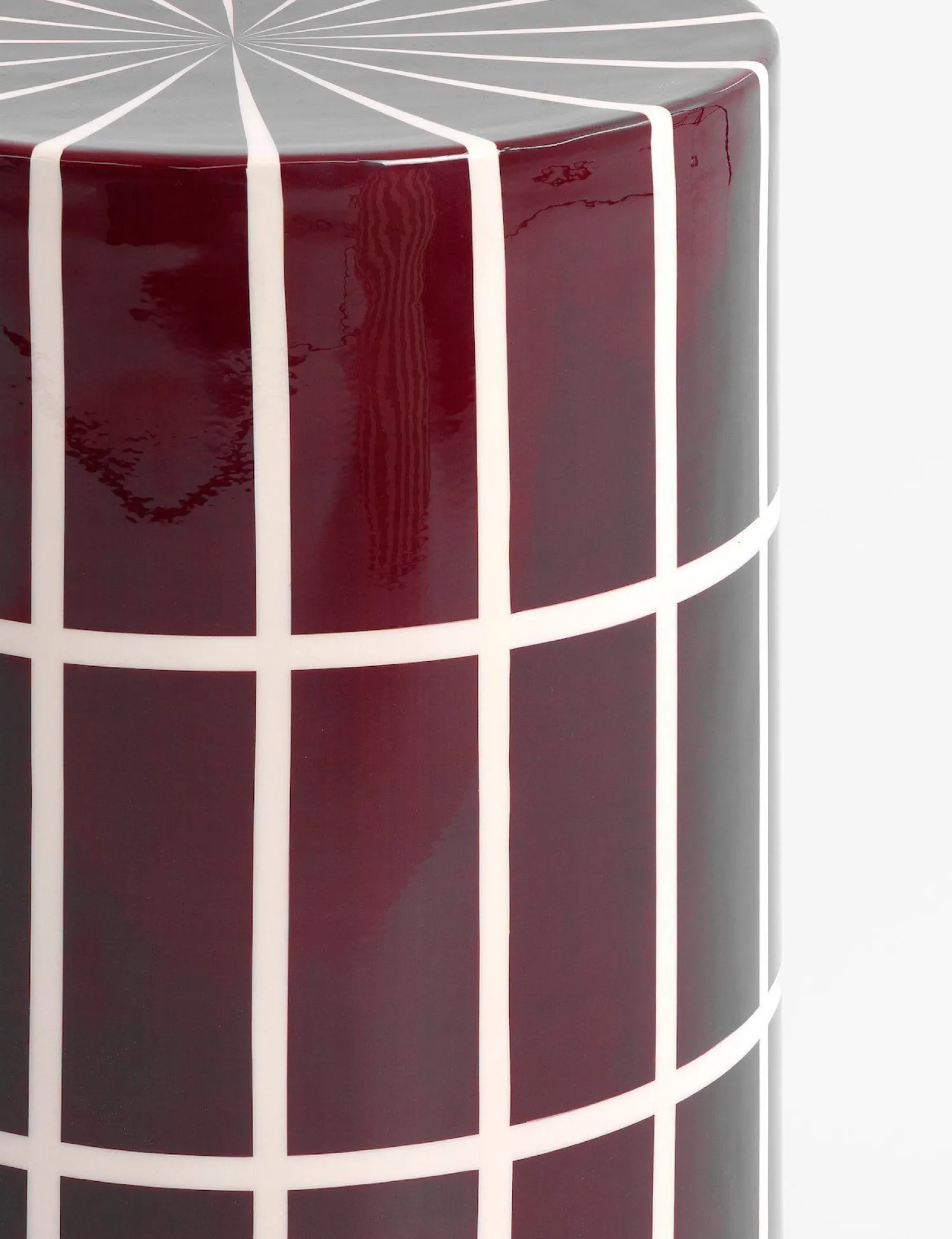 Ronde Bijzettafels-COCO maison Skye Bijzettafel Rood, Wit